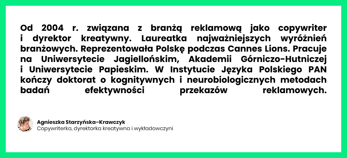 Agnieszka Starzyńska-Krawczyk bio