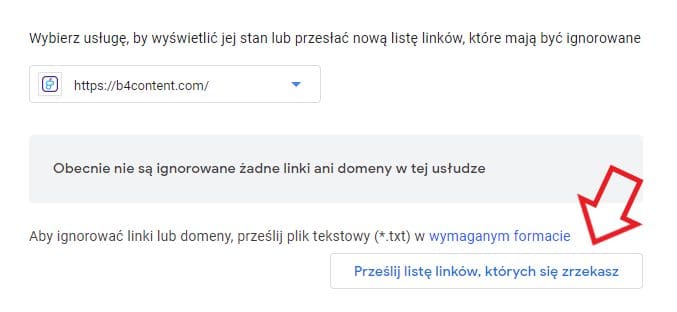 Zgłoszenie szkodliwych linków