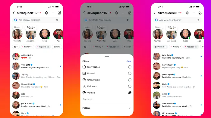 Instagram rozszerza możliwości zarządzania DM